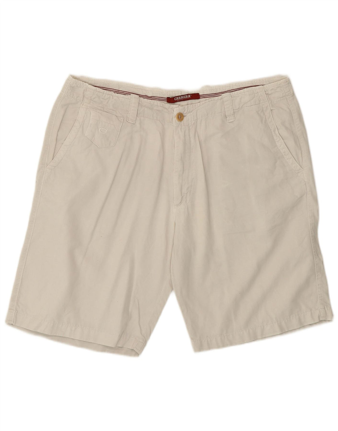 Carrera Short Chino Homme IT 54 2XL W38 Blanc Coton