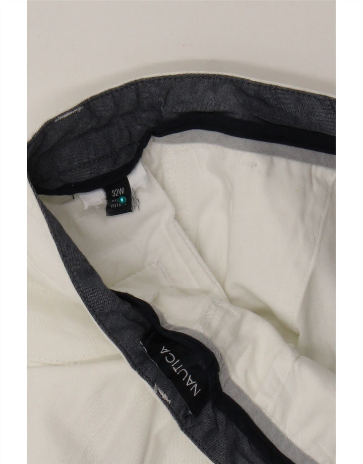 Nautica Short Chino Homme W32 Blanc Moyen