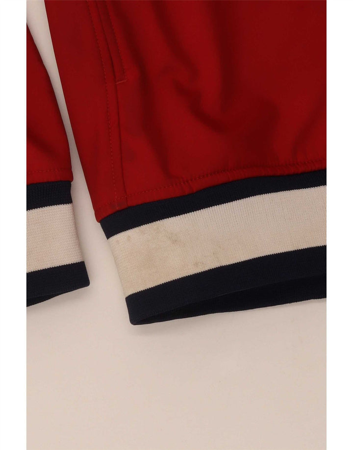 Kappa Veste de Survêtement Graphique Homme Rouge Moyen Polyester Colorblock