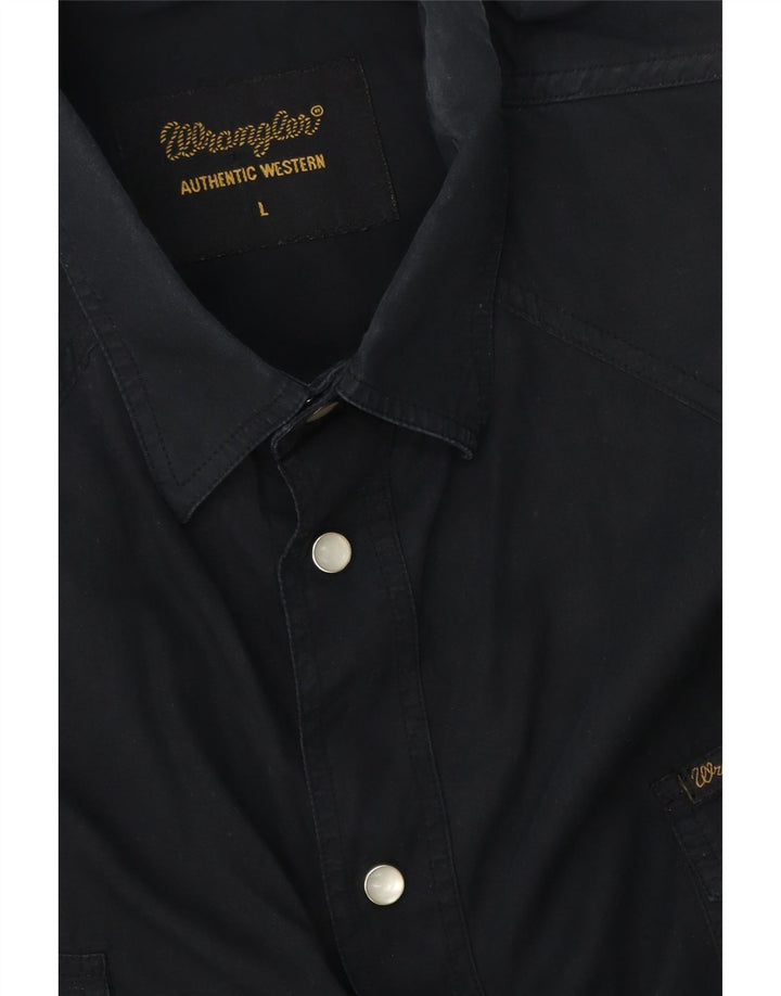 Wrangler Chemise ample pour homme Taille L Noir