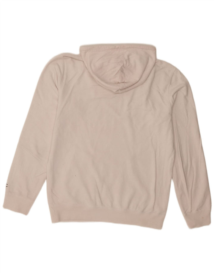 Champion Pull à Capuche Graphique Homme Blanc Moyen Coton