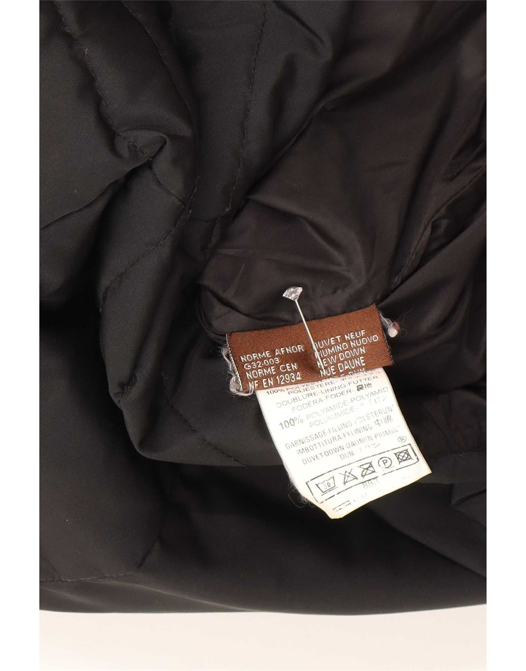 Moncler Veste matelassée à capuche pour femme Taille 2 Polyester noir moyen