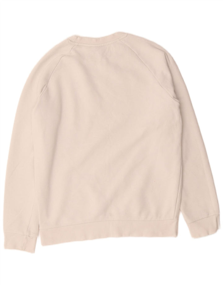 Adidas Sweat-shirt pour homme en coton blanc Taille S