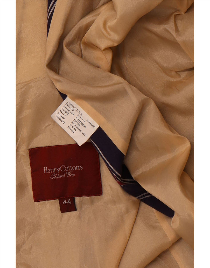 Henry Cottons Veste Blazer Homme IT 44 XS Bleu Marine Rayé Coton