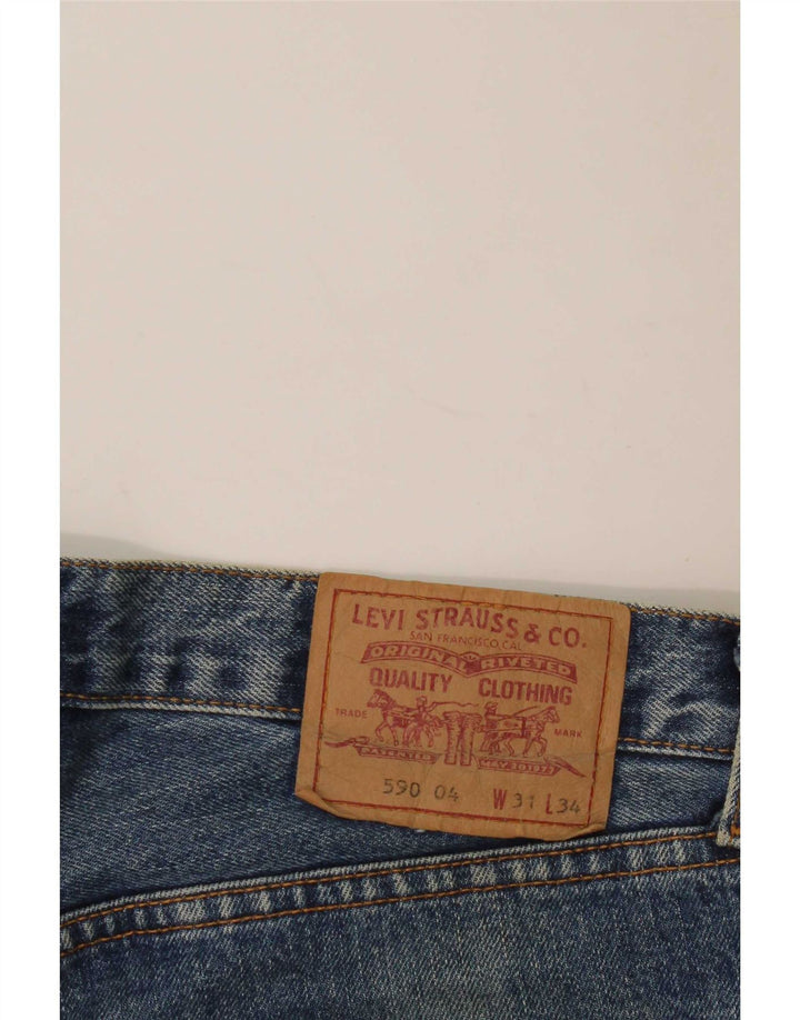 Levi's Jean Droit 590 Femme W31 L32 Bleu Coton