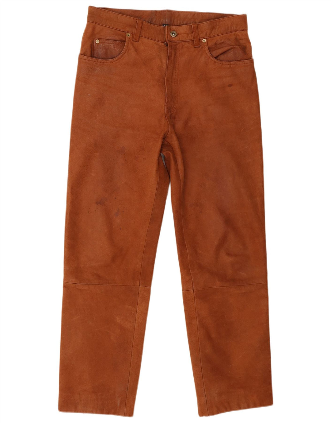 John Devin Classics Pantalon droit en daim pour homme IT 48 Medium W32 L28 Marron
