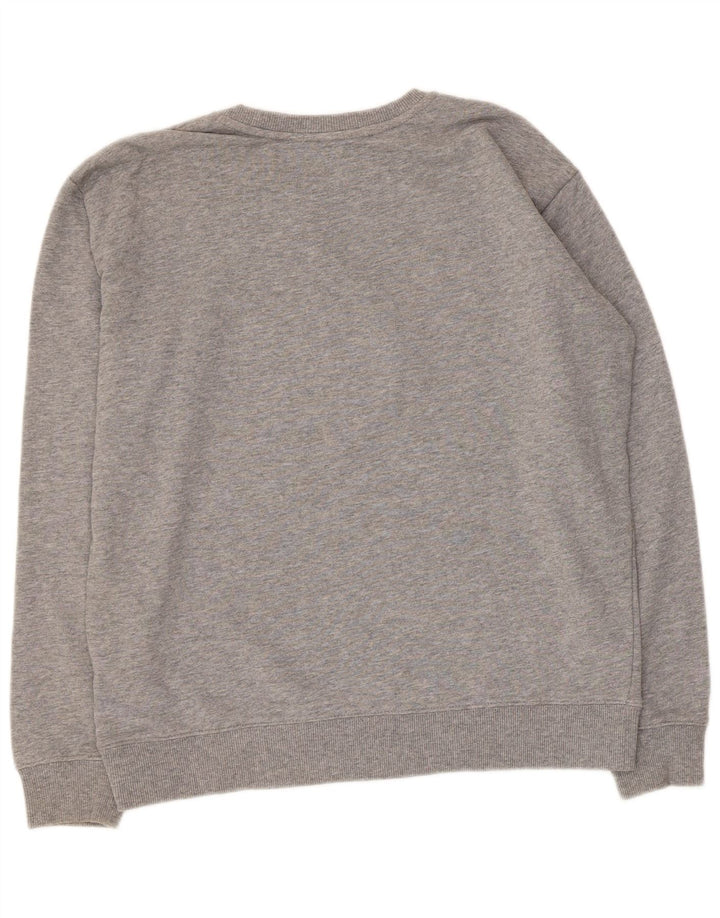 Tommy Hilfiger Sweat-Shirt Graphique Homme Gris Moyen Moucheté Coton