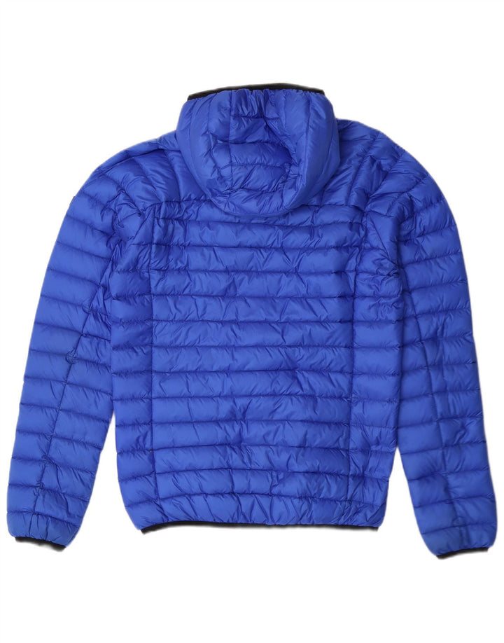 SUPERDRY Veste matelassée à capuche Core pour hommes UK 36 Small Bleu Nylon