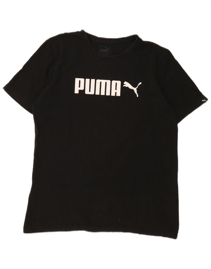 Puma T-Shirt Graphique Homme Noir Moyen Coton