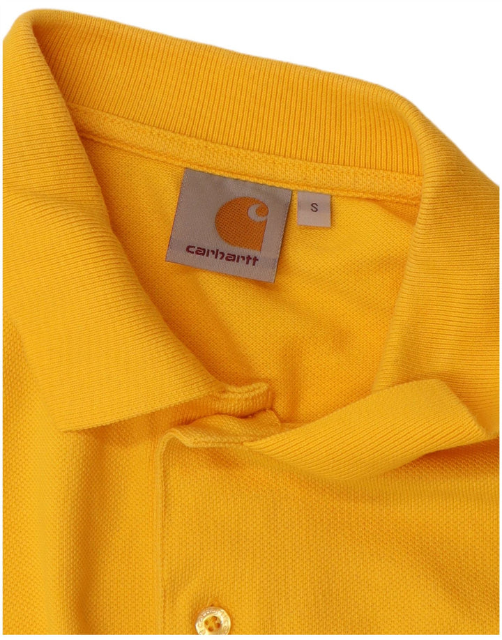 CARHARTT Polo Homme Petit Jaune Coton