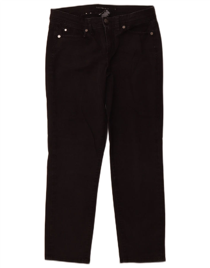 Calvin Klein Jean slim court pour femme US 4 Small W28 L26 Coton noir