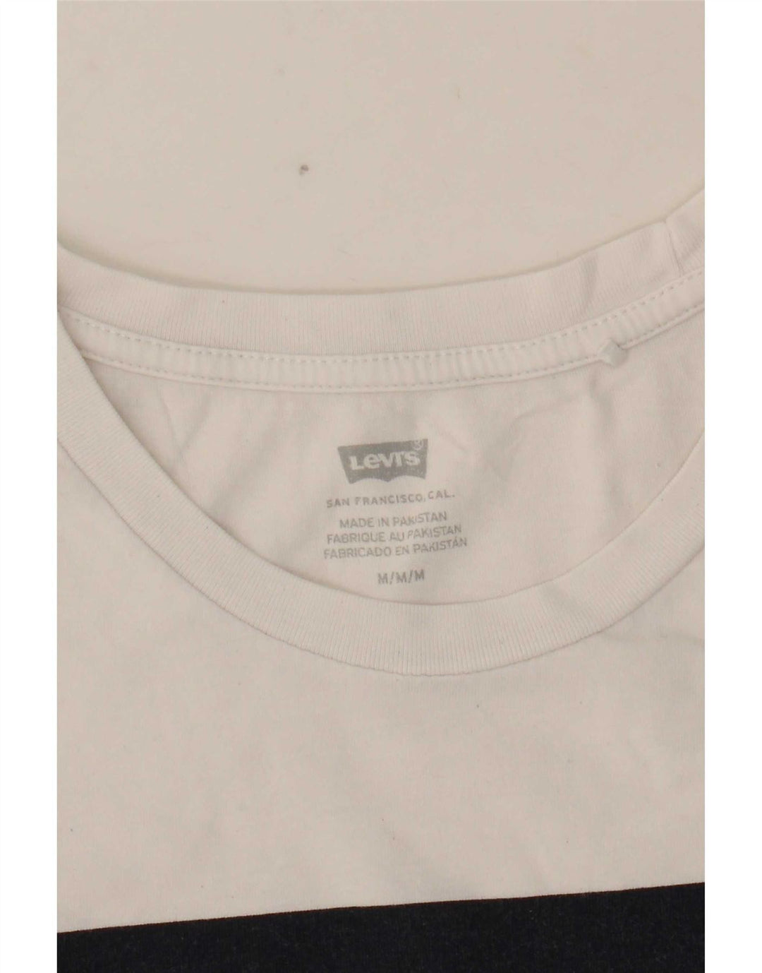 Levi's T-Shirt Graphique Femme UK 14 Blanc Moyen