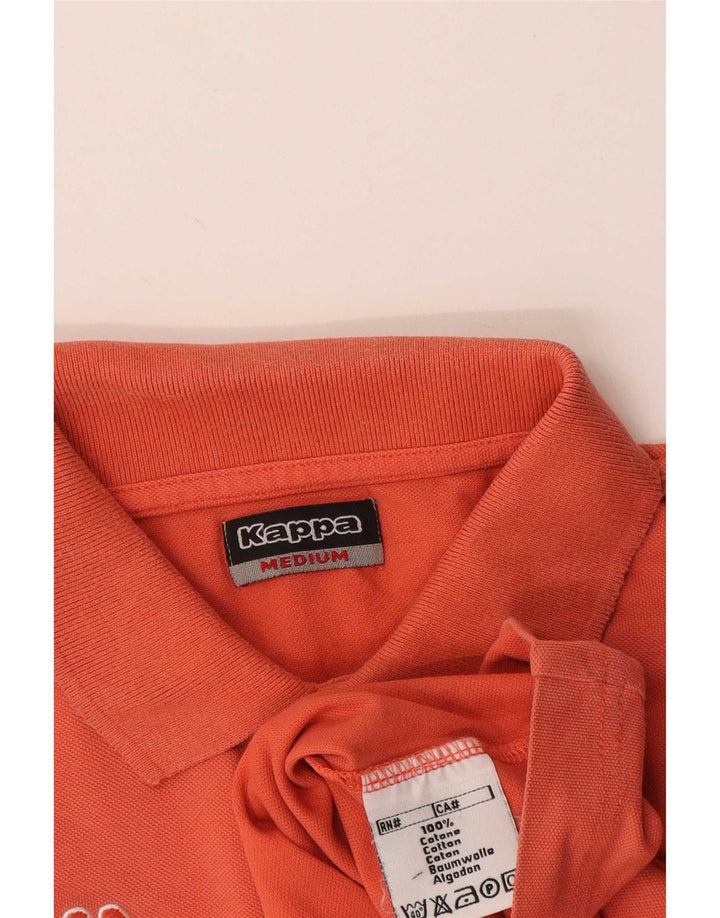 Kappa Polo Homme Orange Moyen Coton