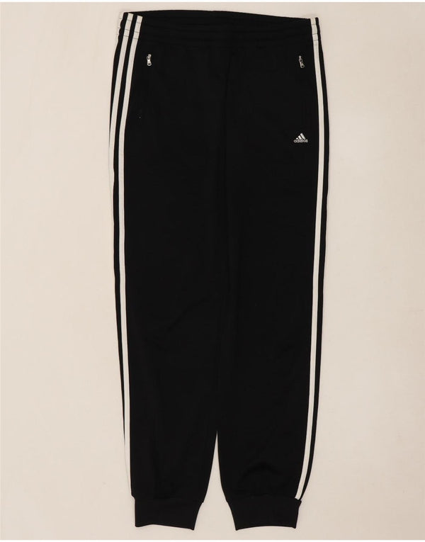 Adidas Climalite Survêtement Pantalon Joggers UK 10 Petit Noir