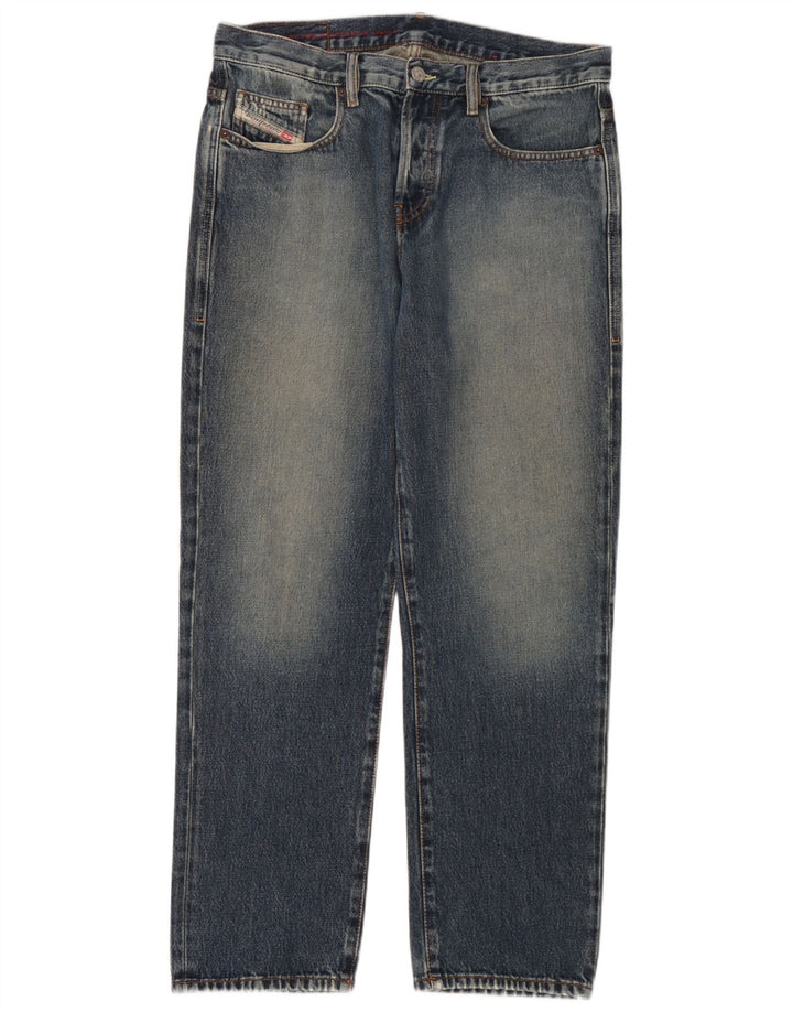 Diesel Jean Droit Homme W32 L30 Bleu Coton
