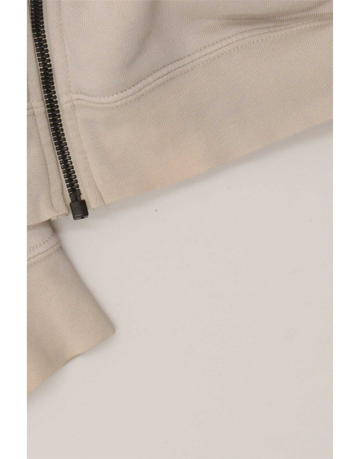 Nike Pull à capuche zippé pour homme Petit coton beige
