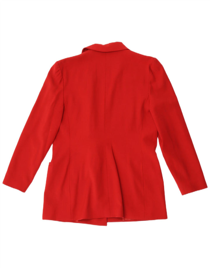 Gai Mattiolo Veste Blazer 1 Bouton Femme IT 48 XL Laine Rouge