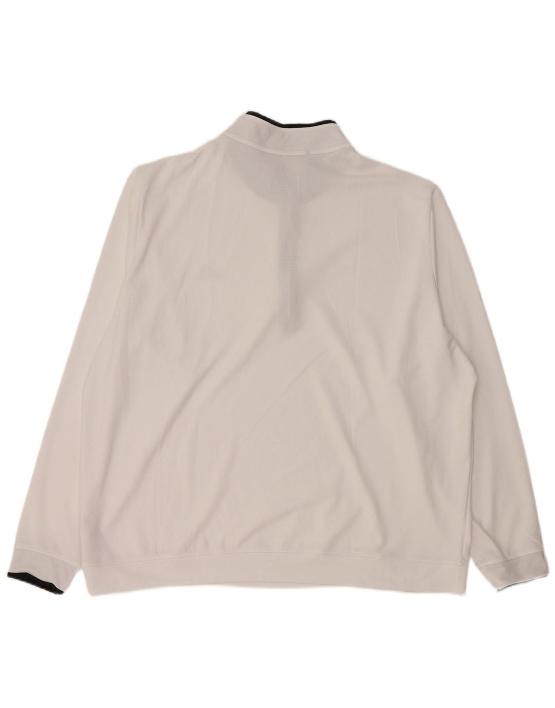 ADIDAS Sweat-shirt à col zippé pour homme 2XL Blanc Polyester