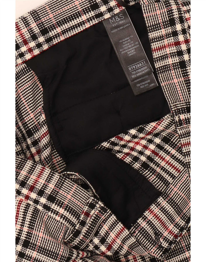 Marks & Spencer Pantalon de costume pour femme UK 14 Large W34 L26 Multicolore