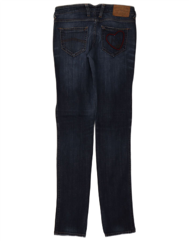 Armani Femme Graphic Slim Jeans W26 L32 Bleu Marine Coton