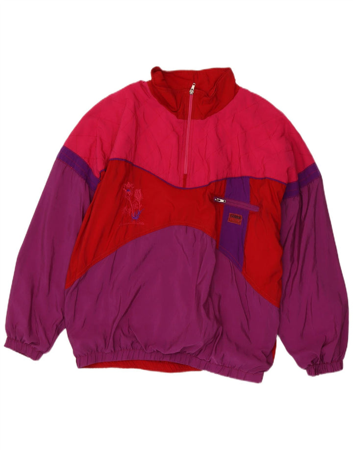 Luhta Veste de ski pull pour femme EU 40 Medium Bordeaux Colourblock