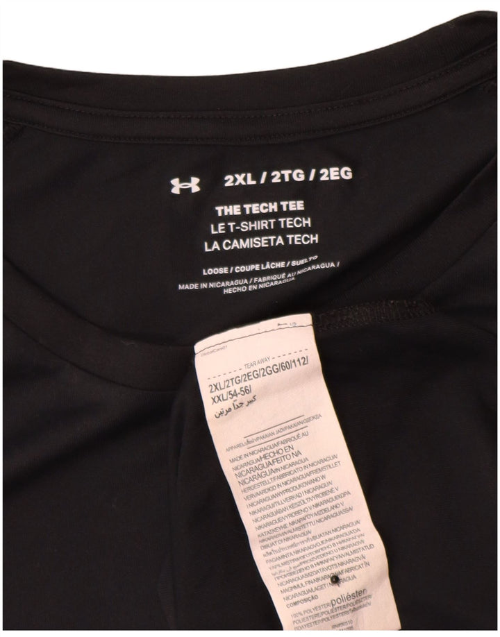 Under Armour T-Shirt Homme Top 2XL Noir Polyester
