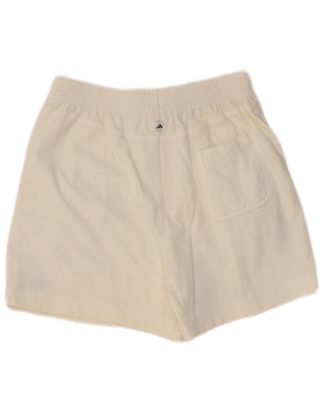 ADIDAS Short de sport pour femme UK 16 Grand coton blanc cassé