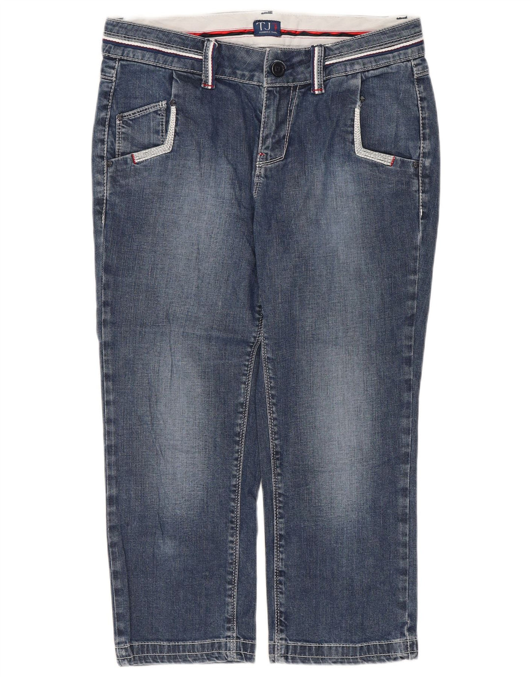 Trussardi Femme Capri Jeans W26 L20 Bleu Coton