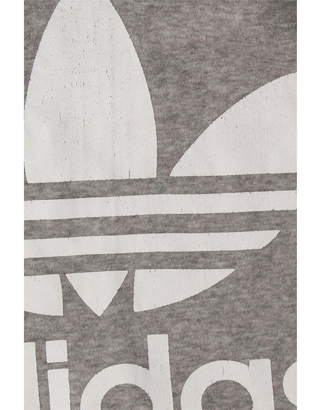 ADIDAS Pull à capuche graphique pour femme UK 10 Petit coton gris