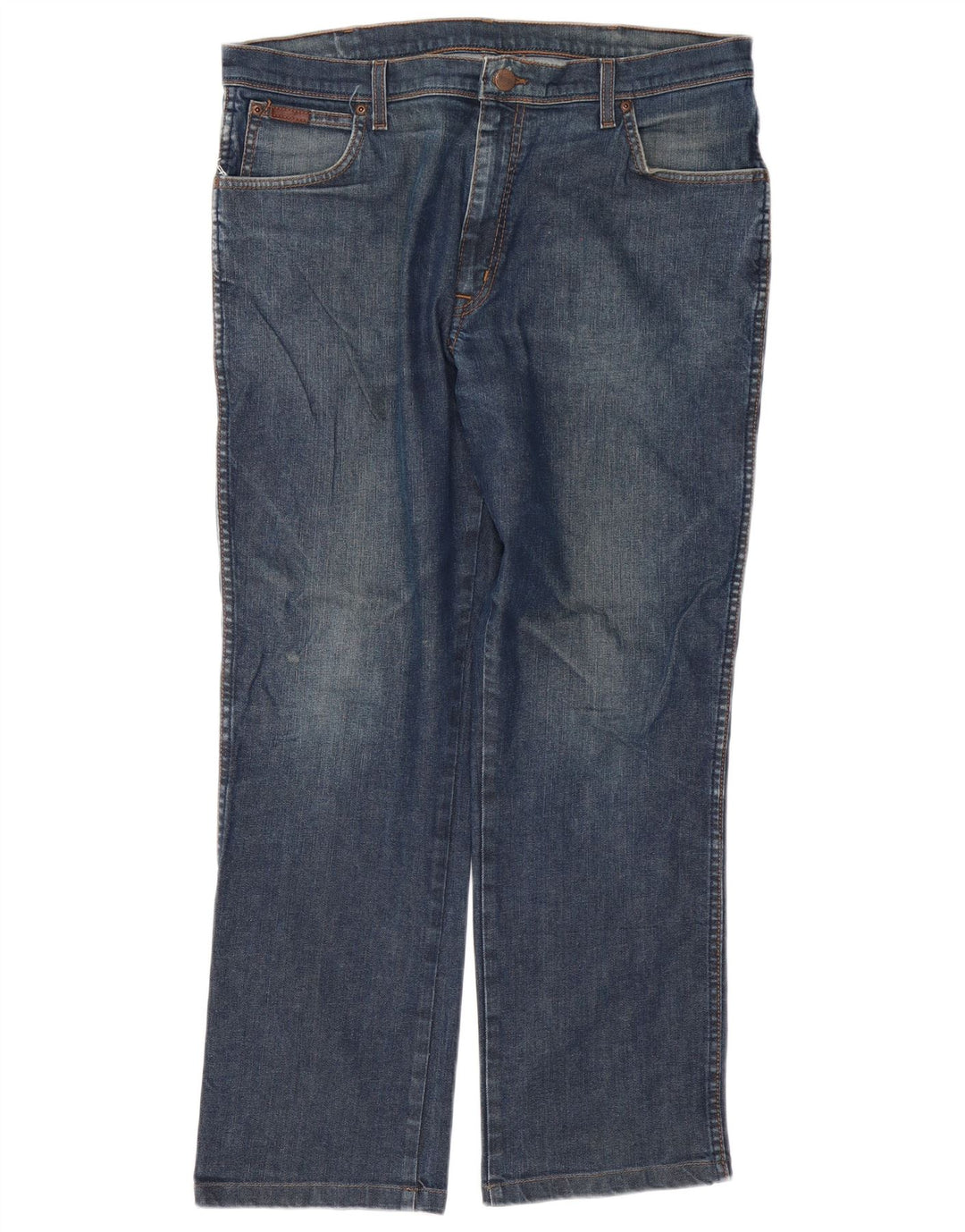 Wrangler Jean Droit Texas Stretch Homme W38 L29 Bleu Coton