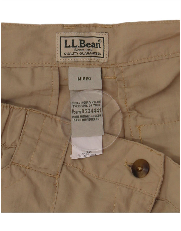 L.L.BEAN Short Cargo Homme Moyen W32 Nylon Beige