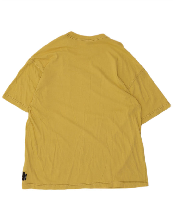 Nike T-shirt graphique pour homme en coton jaune petit