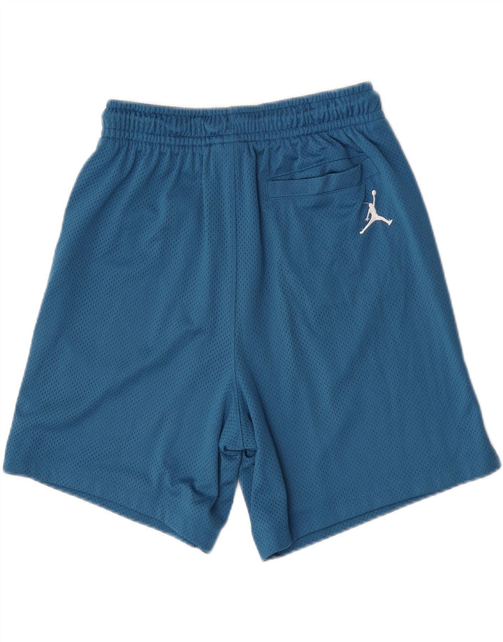 Jordan Short de sport graphique pour hommes, petit, bleu, polyester