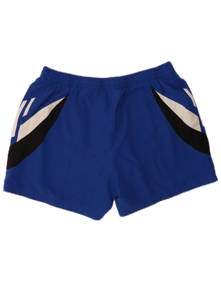 Adidas Short de sport pour homme Large Bleu Colorblock Polyester