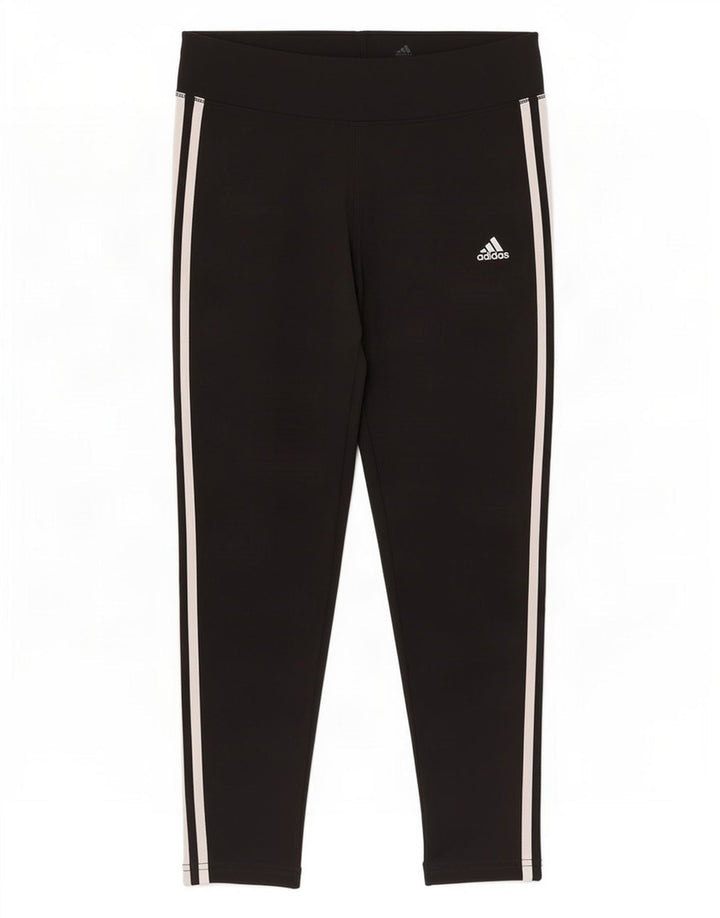 Adidas Leggings Femme UK 16/18 Large Noir Polyester