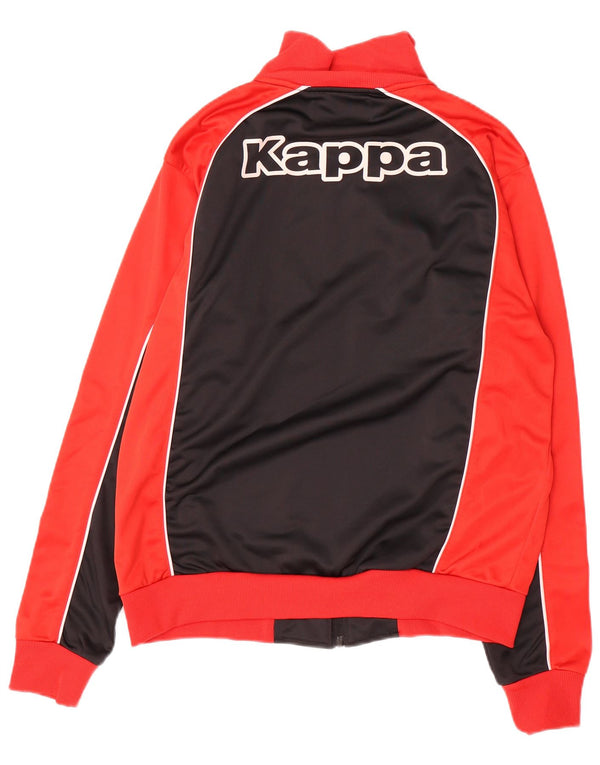 KAPPA Veste de Survêtement Graphique Homme Rouge Moyen Polyester Colorblock