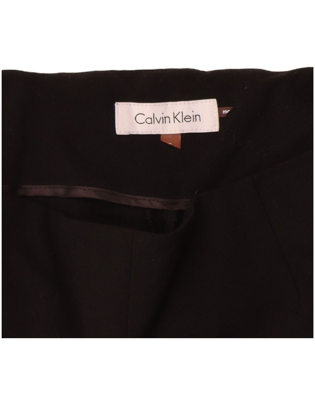 Calvin Klein Pantalon de Costume Slim Femme W28 L27 Noir Polyester