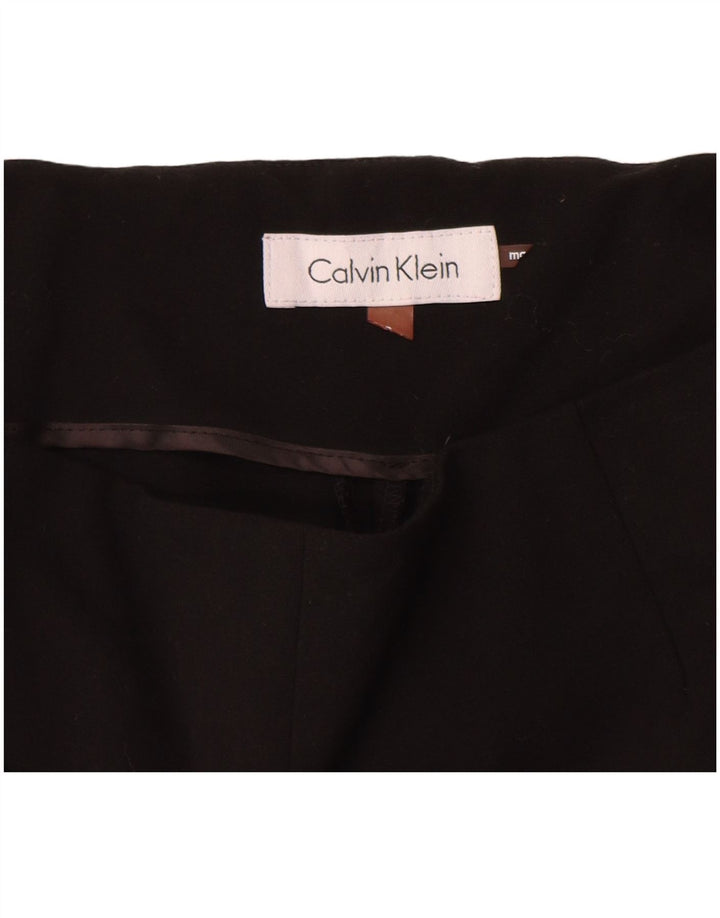 Calvin Klein Pantalon de Costume Slim Femme W28 L27 Noir Polyester
