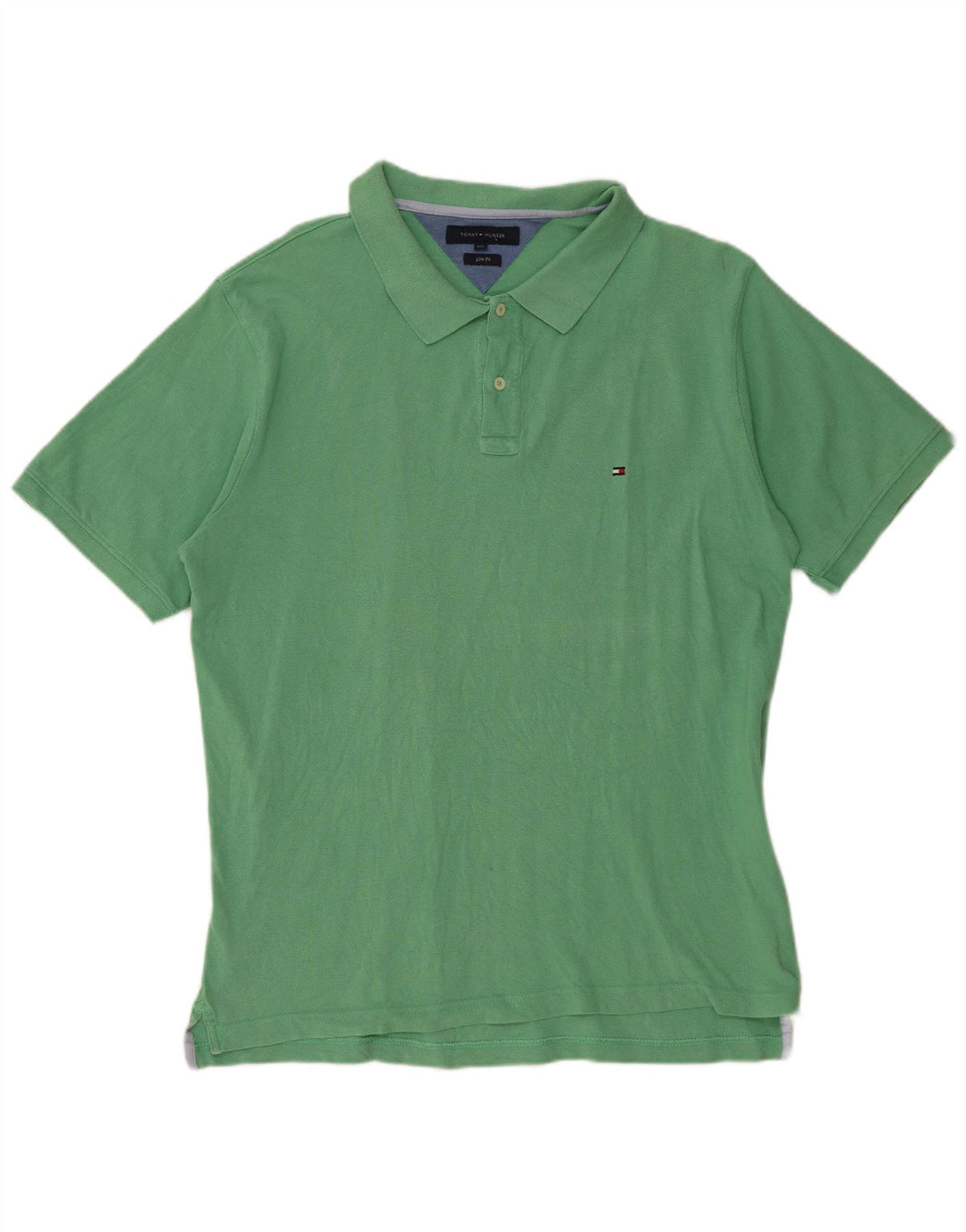 TOMMY HILFIGER Polo Slim Fit Homme 2XL Vert Coton