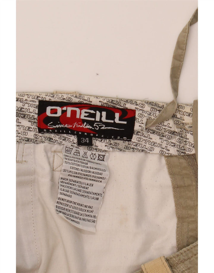 O'NEILL Pantalon Cargo Capri Homme W34 L19 Coton Beige