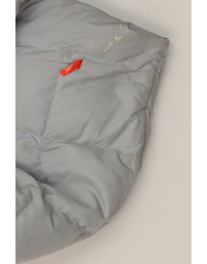 GEOSPIRIT Womens Hooded Padded Coat IT 44 Medium Grey Polyester Vintage Geospirit and Second-Hand Geospirit from Messina Hembry 