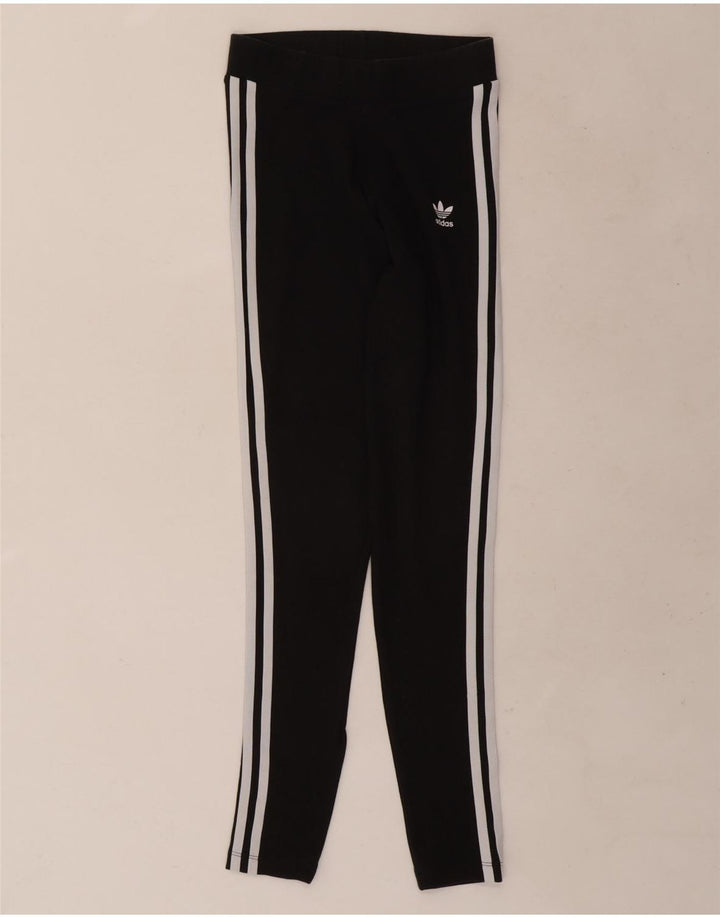 Adidas Leggings Femme UK 8 Petit Coton Noir