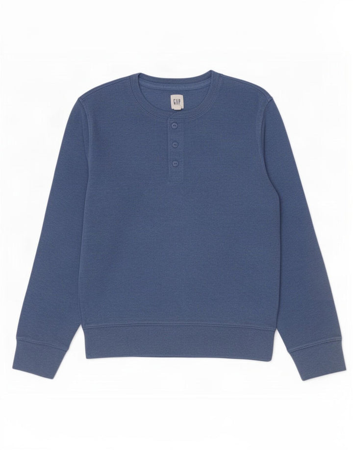 Gap Haut Manches Longues Homme Bleu Moyen Coton