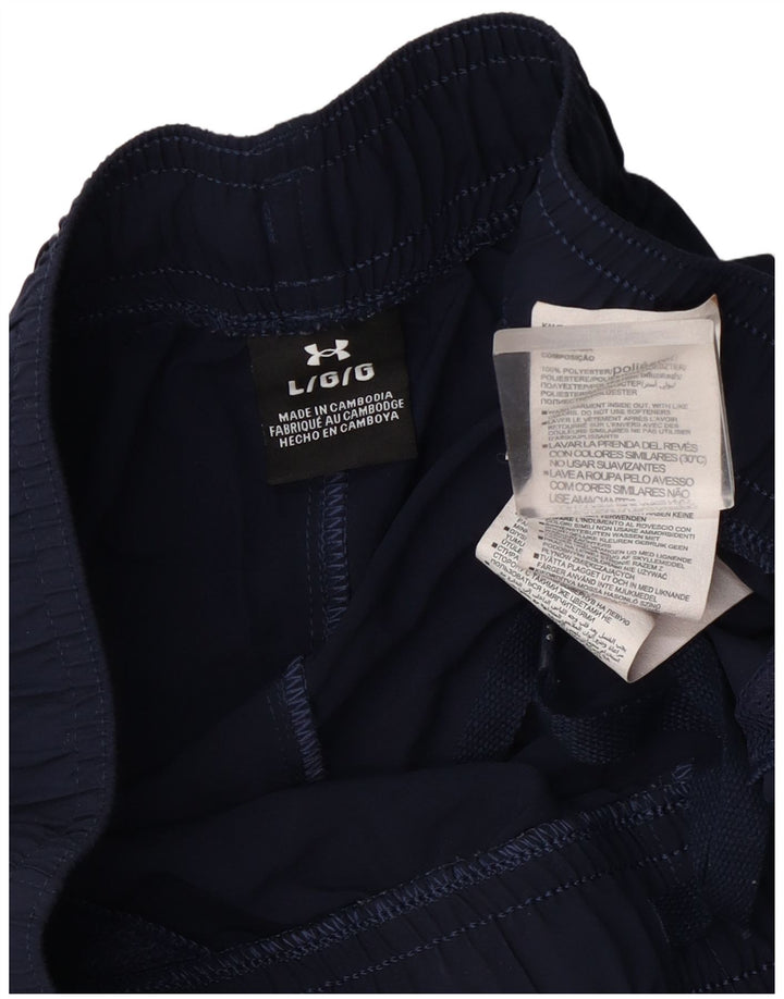 Under Armour Short de Sport Graphique Homme Large Bleu Marine Polyester