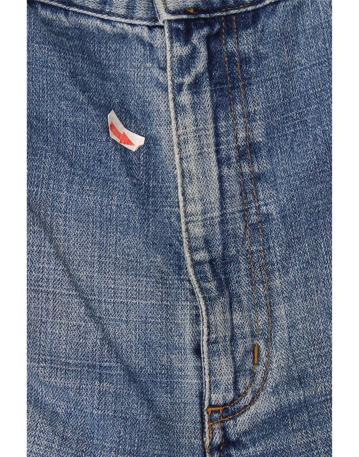 Wrangler Jean droit homme Texas effet vieilli W40 L32 bleu coton