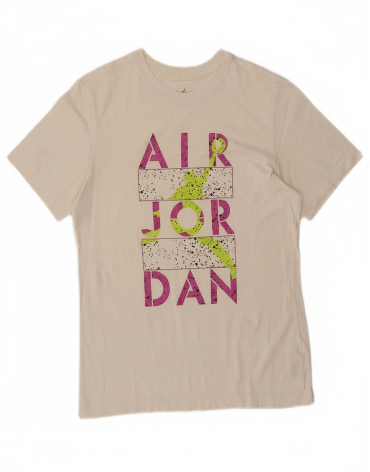 Jordan T-shirt graphique pour homme en coton blanc moyen