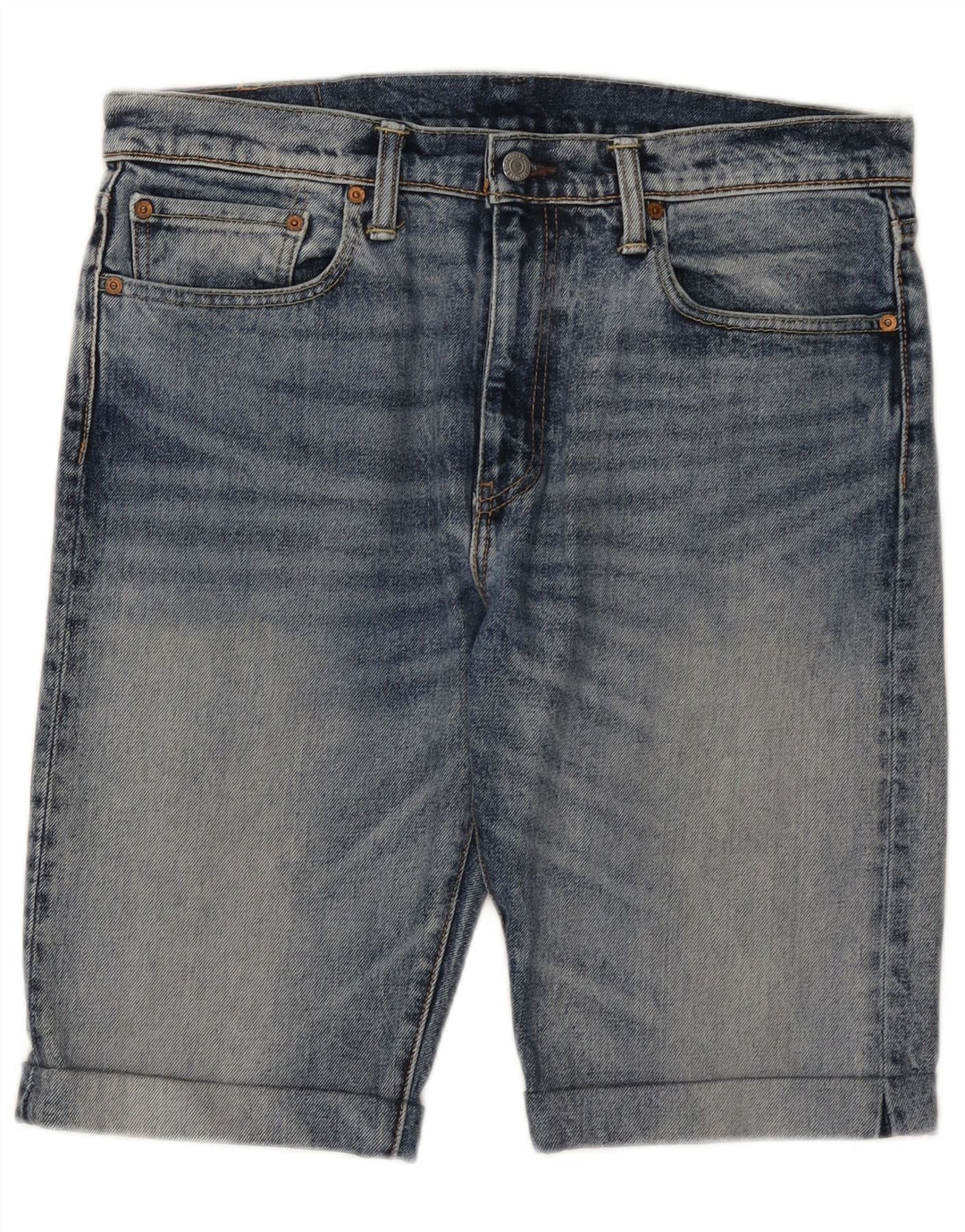 Levi's Short en Jean 502 Homme W34 Large Bleu Coton