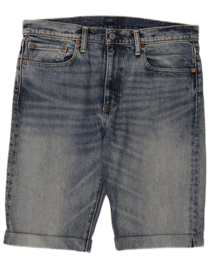 Levi's Short en Jean 502 Homme W34 Large Bleu Coton