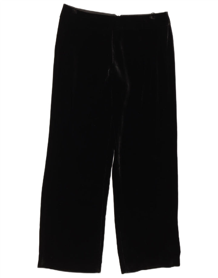 LUISA SPAGNOLI Pantalon décontracté en velours pour femme IT 44 Medium W34 L31 Noir