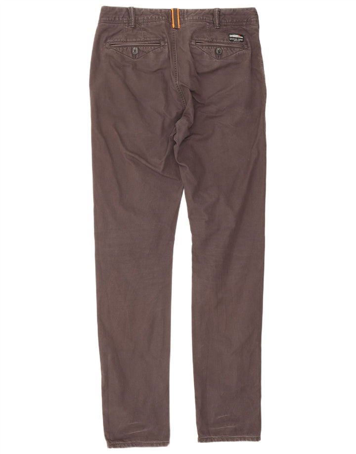 Superdry Pantalon Chino Slim Homme W30 L32 Marron